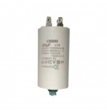 Конденсатор для LG, Samsung, Ariston, СВВ60 20мкФ, 450V, х60200