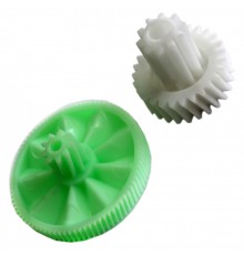 Блок большая + малая шестерня для мясорубки Kenwood MG350, D83 + 55мм, KW715563, KW715564, h1002