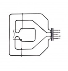 ТЭН духовки 2800(1300+1500)W, нерж, L368х366мм, П-образный, Верхний, Bosch, Siemens, 230V (COK110BO, 2041384000, 9000521901), 470845