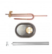 Комплект ТЭН 1,5 кВт (1500 Вт) RCA для водонагревателя Ariston ABS, SGHP + фланец + анод М5, 816644F