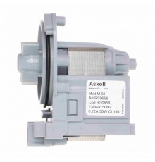 Насос откачки воды для стиральной машины AEG, Ariston, Bosch, Electrolux, Zanussi, Askoll M50, 30W, 3 защёлки, C00266228